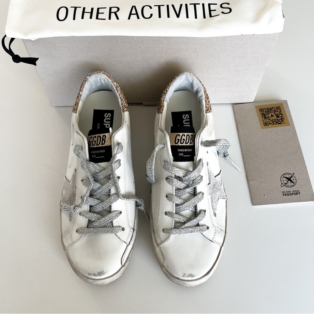 ✨Private Edition✨ Golden Goose Superstar Leather Glitter Low-Top Sneakers - Picture 6 of 8